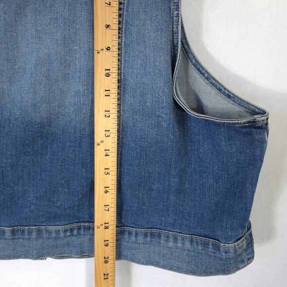 Torrid Women's Blue Denim Vest - Picture 7 of 10